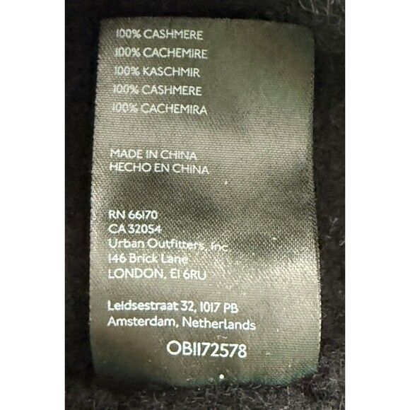 ANTHRO PILCRO 100% Cashmere Funnel Neck Boxy Fit Cropped 3/4 Sleeve Sweater XXS - Picture 5 of 7